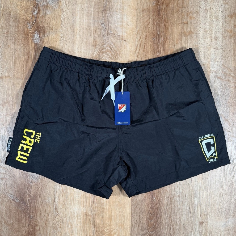 NEW Columbus Crew MLS 4" Inseam Swim Trunks Shorts Men's XL Soccer